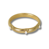 Cobra Bracelet with Semi Precious Stone (Mother of Pearl)