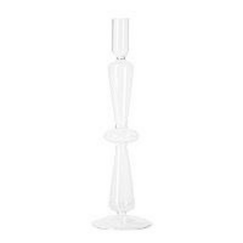 Clear Glass Tube Candle Holder