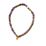 Lavendar Beaded Natural Stone Bracelet