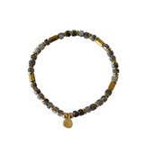 Grey/Blue Natural Stone Beaded Bracelet