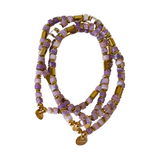 Lavendar Beaded Natural Stone Bracelet