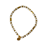 Clear Beaded Natural Stone Bracelet