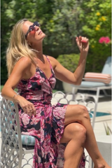 Paola Dress - Floral Pink