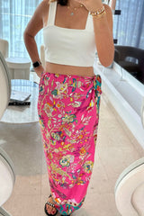 Stella Silk Wrap - Fuchsia Tree of Life