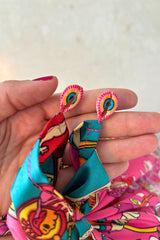 Stella Silk Wrap - Fuchsia Tree of Life