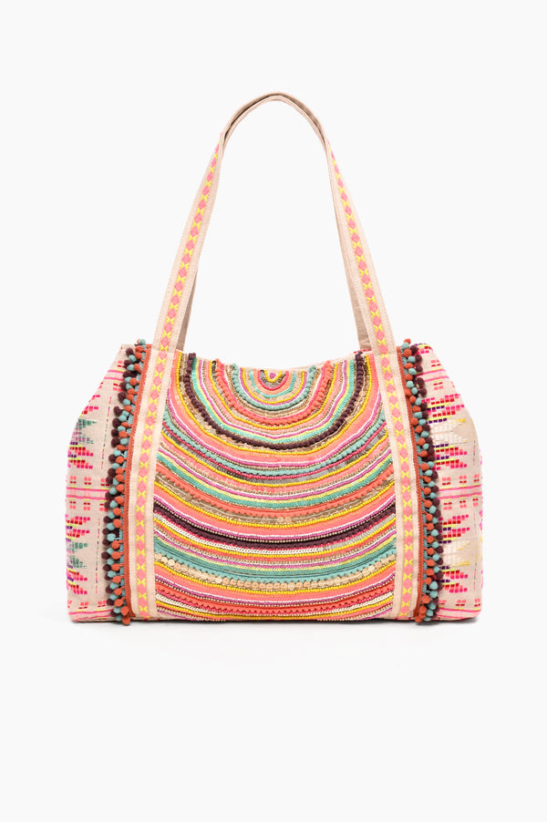 Vibrant Hand Embellished Tote