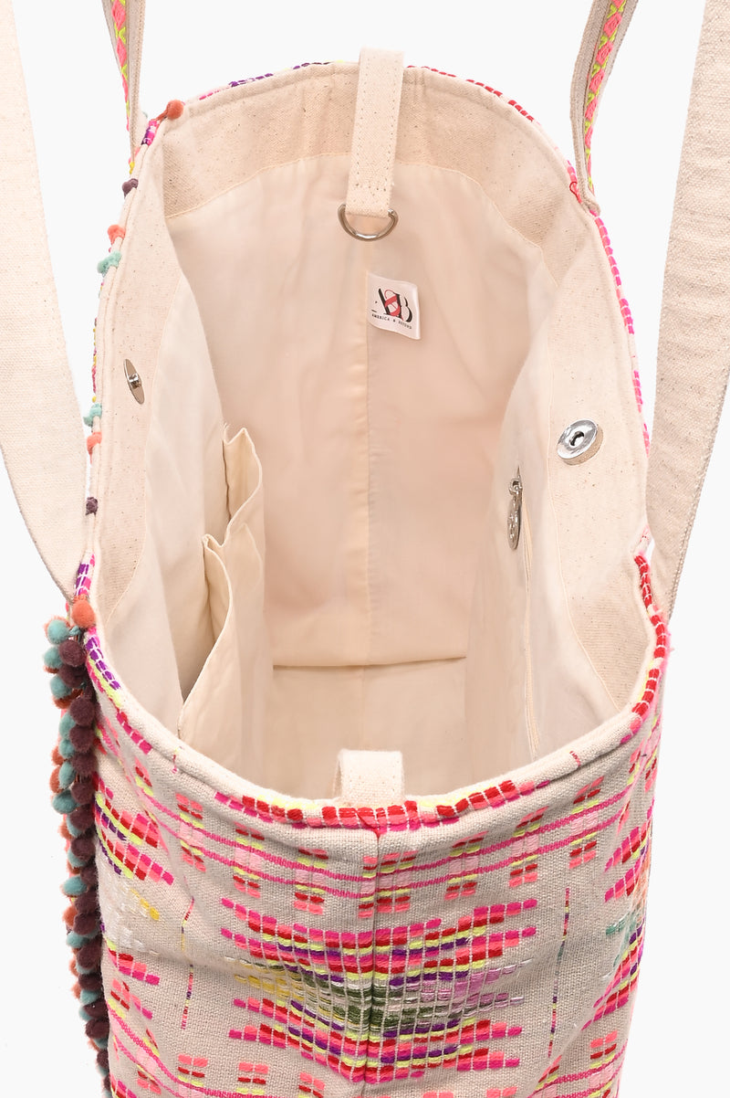 Vibrant Hand Embellished Tote